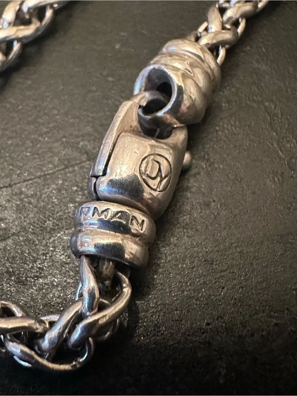 David Yurman Sterling Silver 4mm Wheat Weave Chain Necklace 22” - 30.9g!